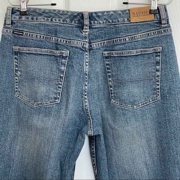 Vintage Nautica Jeans Classic Fit Straight Mid-Rise Blue Denim Med Wash Size 6 - Picture 10 of 16